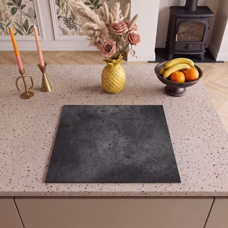 Herdabdeckplatte - Verwitterte Betonpatina — 3