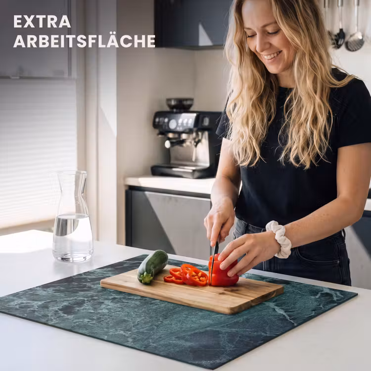 Herdabdeckplatte - Antike grüne Marmortiefen — 5
