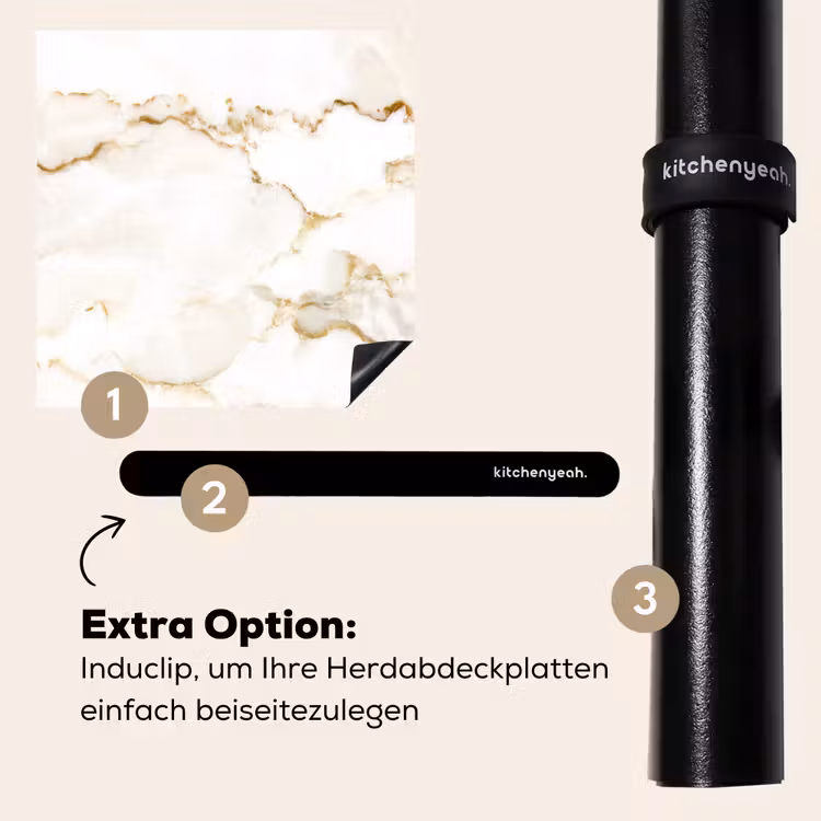 Herdabdeckplatte - Marmorierte Melodie — 8
