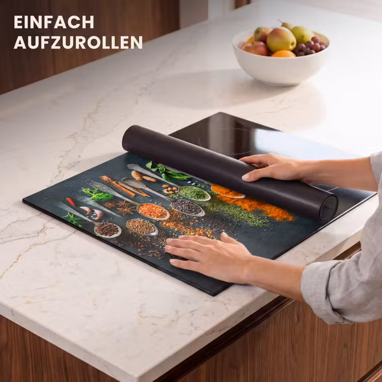 Herdabdeckplatte - Kräuter - Gewürze - Löffel — 7