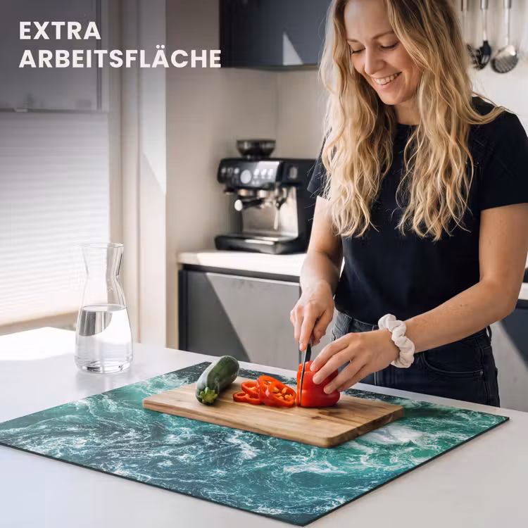 Herdabdeckplatte - Wilde Meereswellen — 5