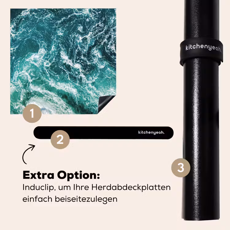 Herdabdeckplatte - Wilde Meereswellen — 8