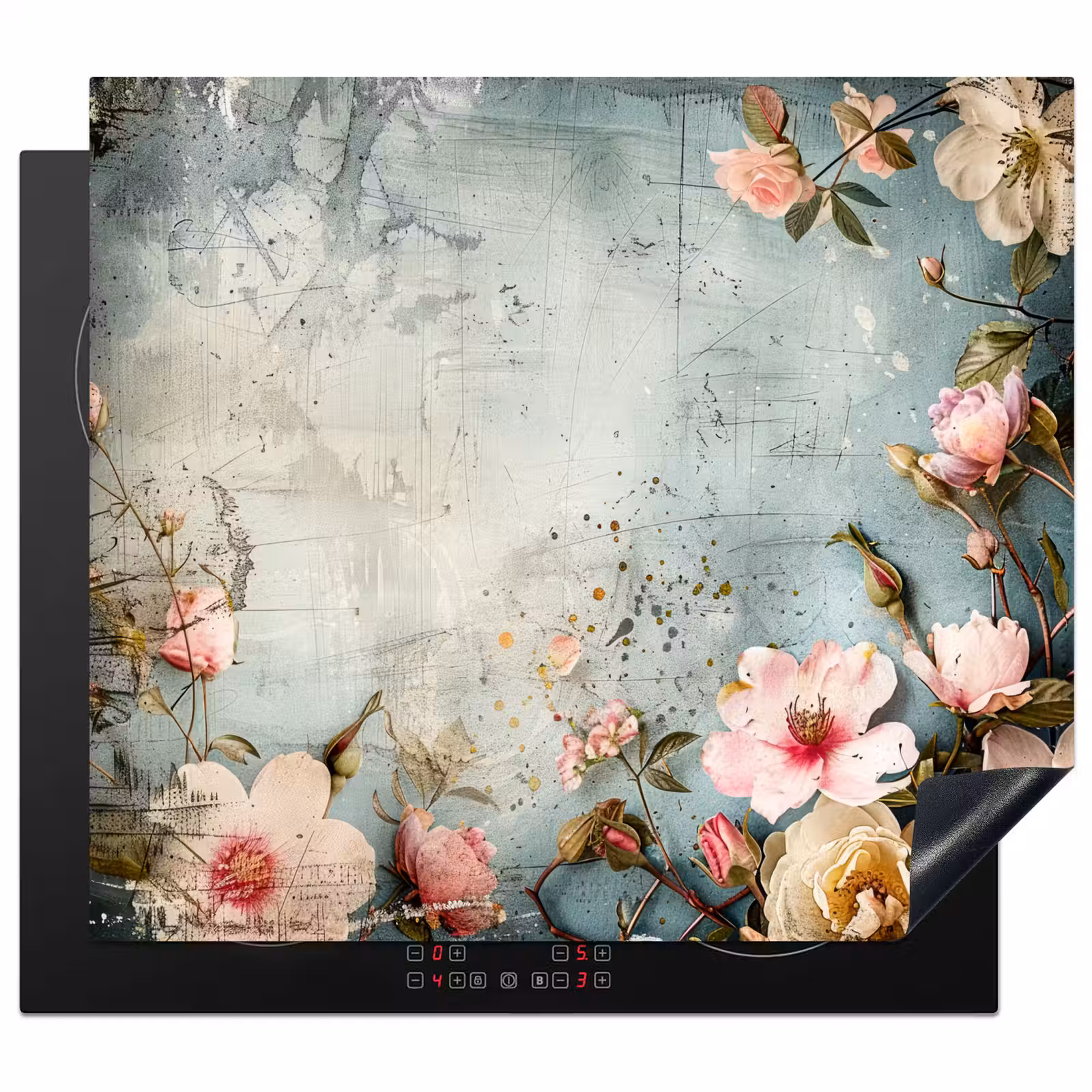 Herdabdeckplatte - Industrielle Blumenfantasie — 1