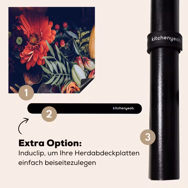 Herdabdeckplatte - Herbstliche Blumenpracht — 8