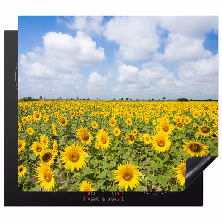 Herdabdeckplatte - Sonnenblumen-Horizont — 1