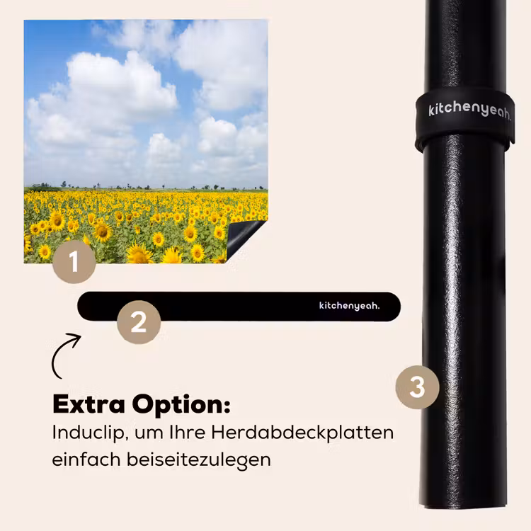 Herdabdeckplatte - Sonnenblumen-Horizont — 8