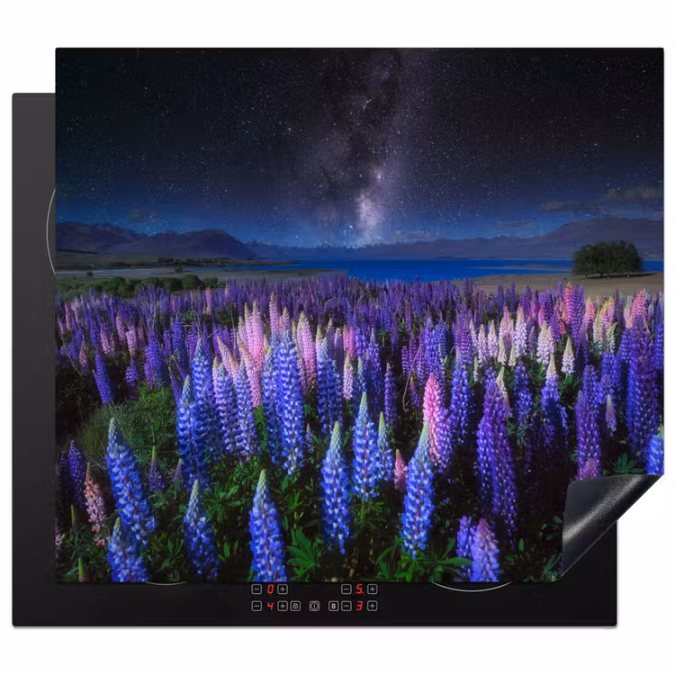 Herdabdeckplatte - Sternenlicht über Lupin Field — 1