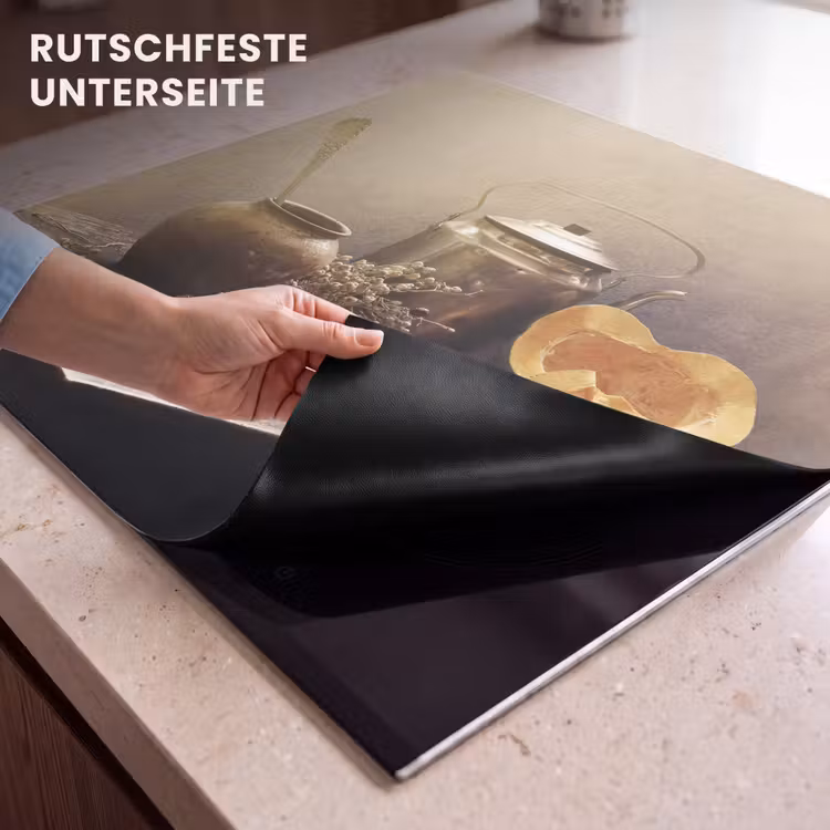 Herdabdeckplatte - Küchenstillleben mit Kürbis — 6