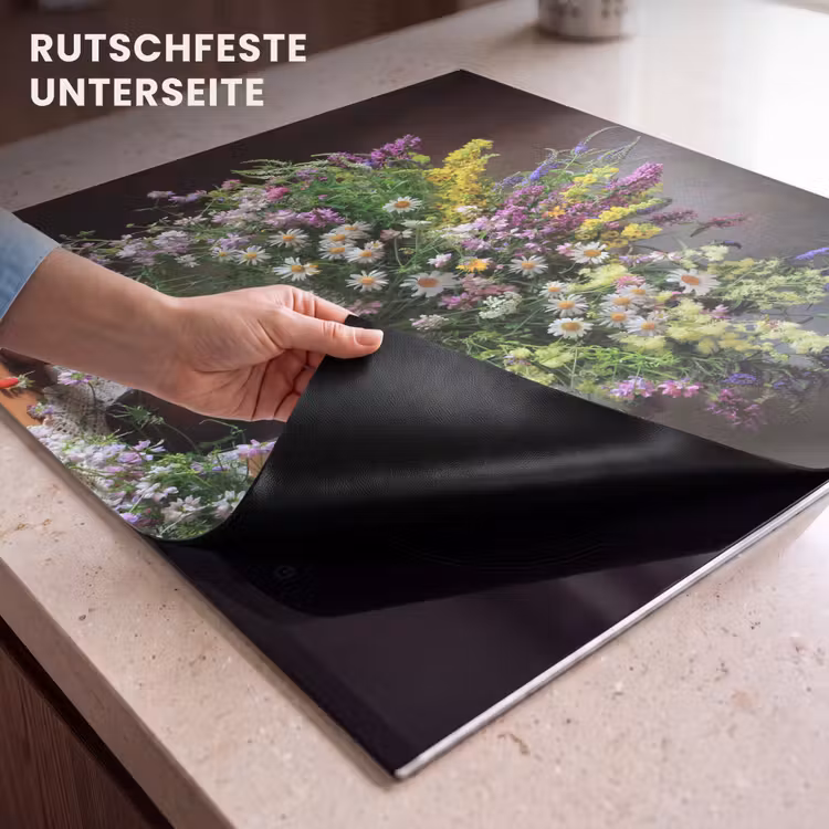 Herdabdeckplatte - Blühende Pracht — 6