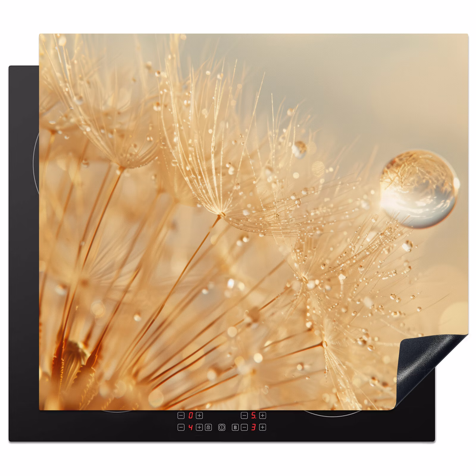 Herdabdeckplatte - Löwenzahn - Wasser - Natur - Pflanzen - Modern — 1