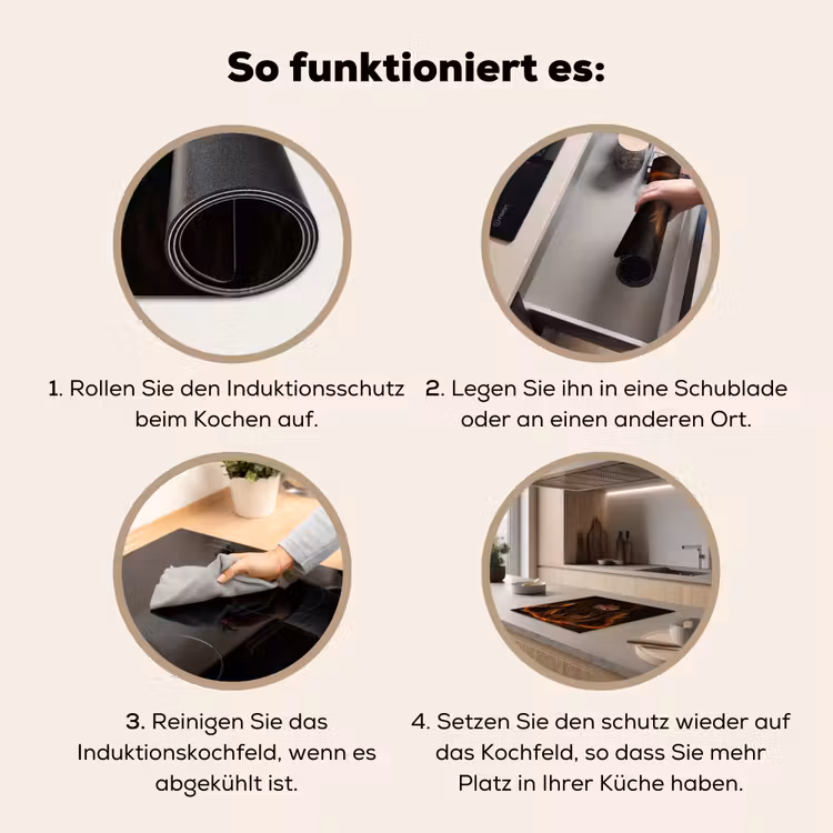 Herdabdeckplatte - Feurige Monde — 7