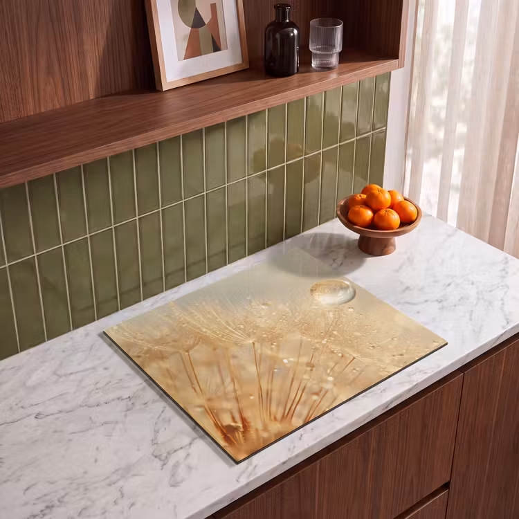 Herdabdeckplatte - Löwenzahn - Wasser - Natur - Pflanzen - Modern — 4
