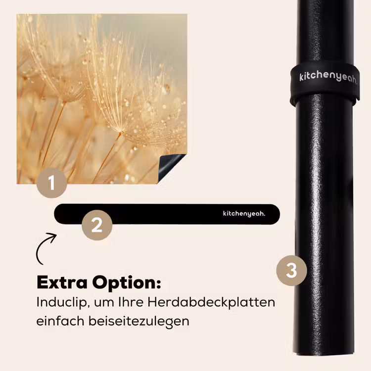 Herdabdeckplatte - Löwenzahn - Wasser - Natur - Pflanzen - Modern — 8