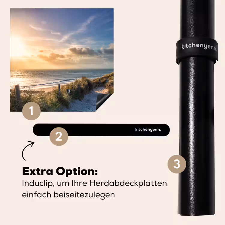 Herdabdeckplatte - Bank mit Meerblick — 8