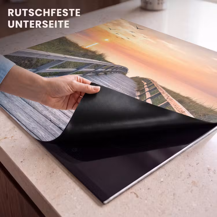Herdabdeckplatte - Brücke zur untergehenden Sonne — 6