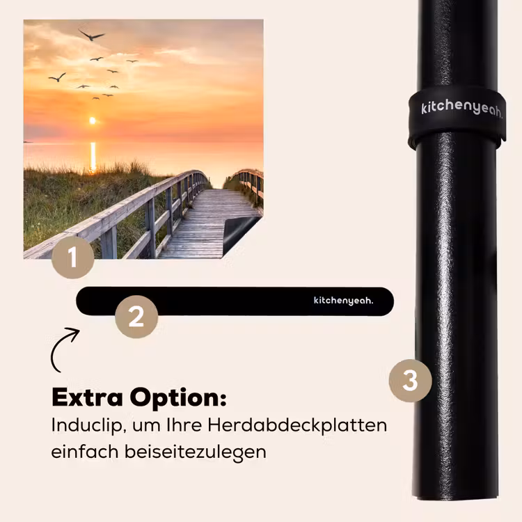 Herdabdeckplatte - Brücke zur untergehenden Sonne — 8
