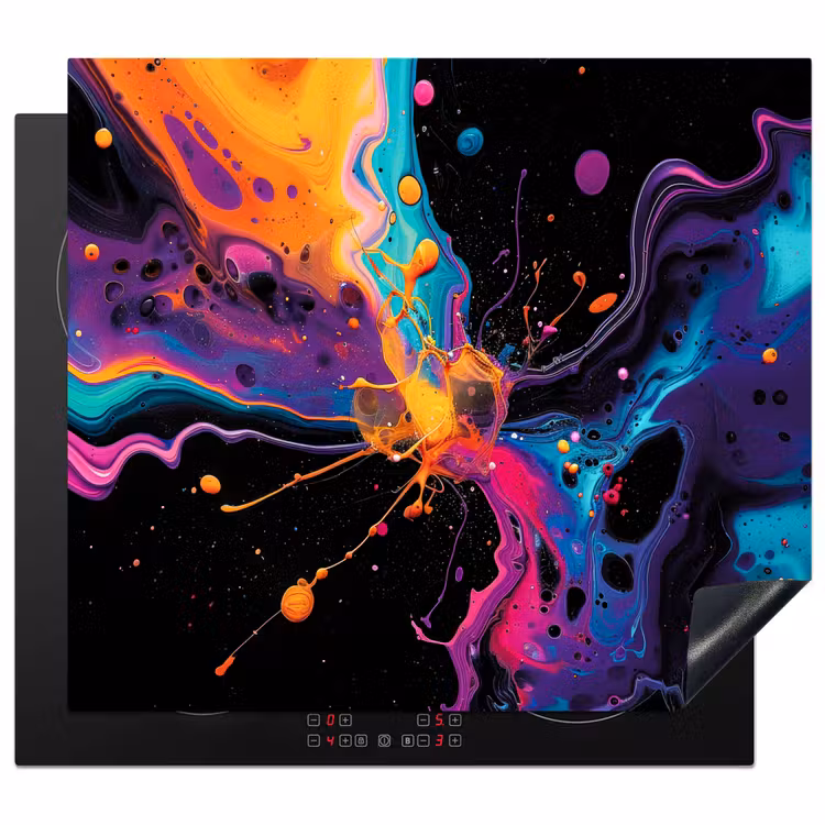 Herdabdeckplatte - Kosmische Farbexplosion — 1