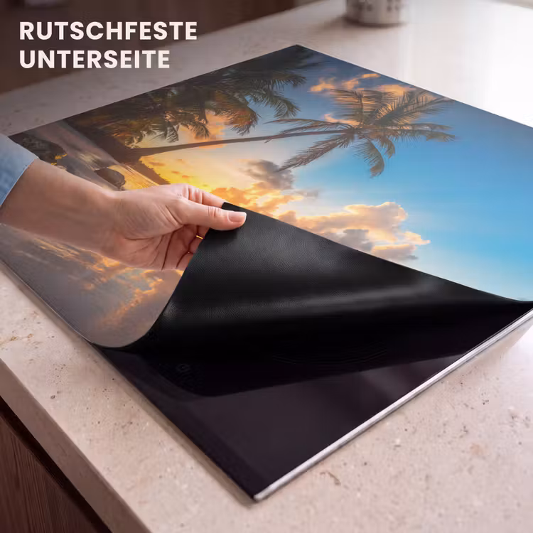 Herdabdeckplatte - Paradiesisches Sonnenuntergangspanorama — 6
