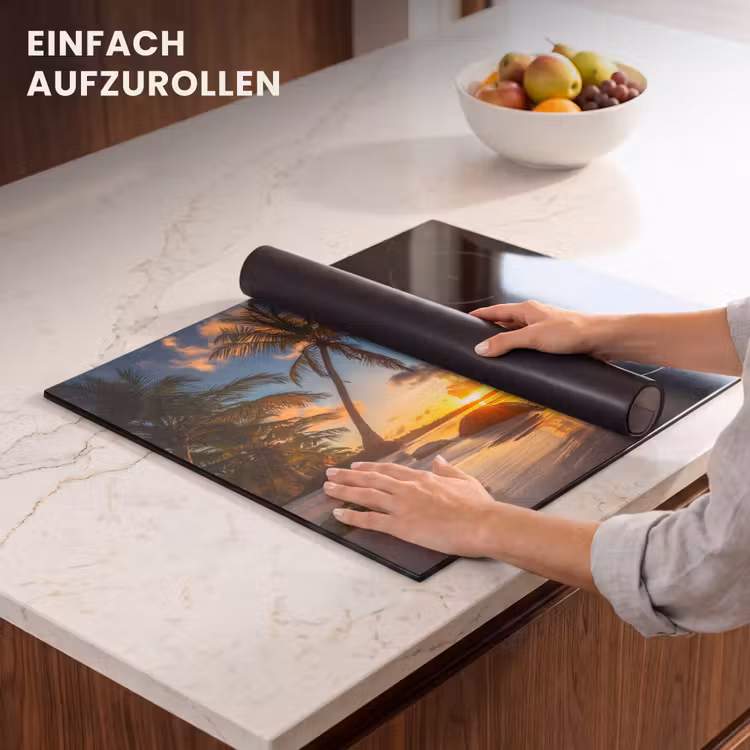 Herdabdeckplatte - Paradiesisches Sonnenuntergangspanorama — 7