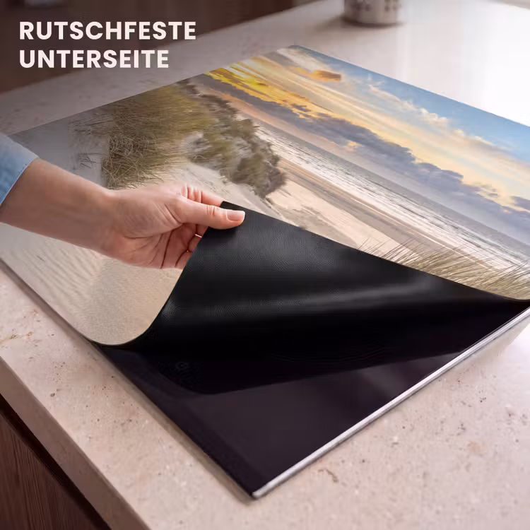 Herdabdeckplatte - Sanfte Dämmerung auf der Düne — 6