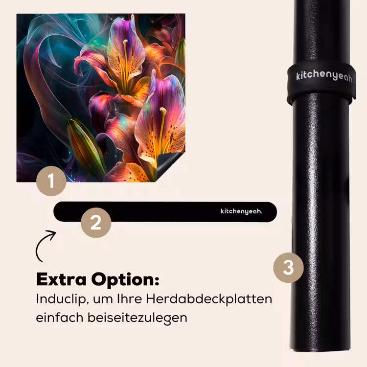 Herdabdeckplatte - Spektakuläre Lilien-Lichtshow — 8