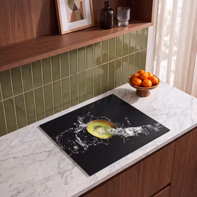 Herdabdeckplatte - Kunstwerk Kiwi im Wasser — 4