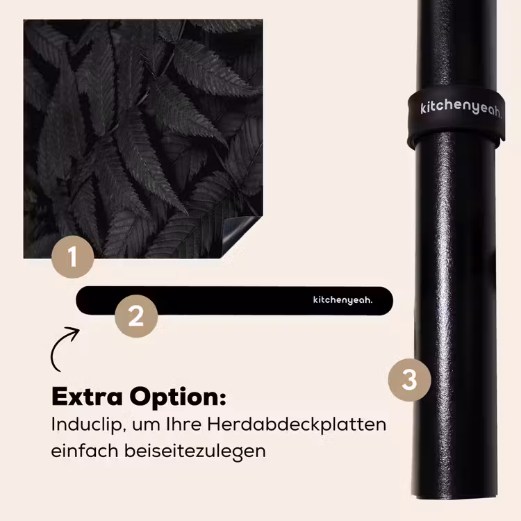 Herdabdeckplatte - Verwickelte Schattenblätter — 8