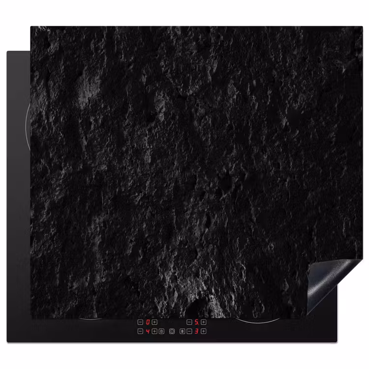 Herdabdeckplatte - Robuste Felsen in Monochrom — 1