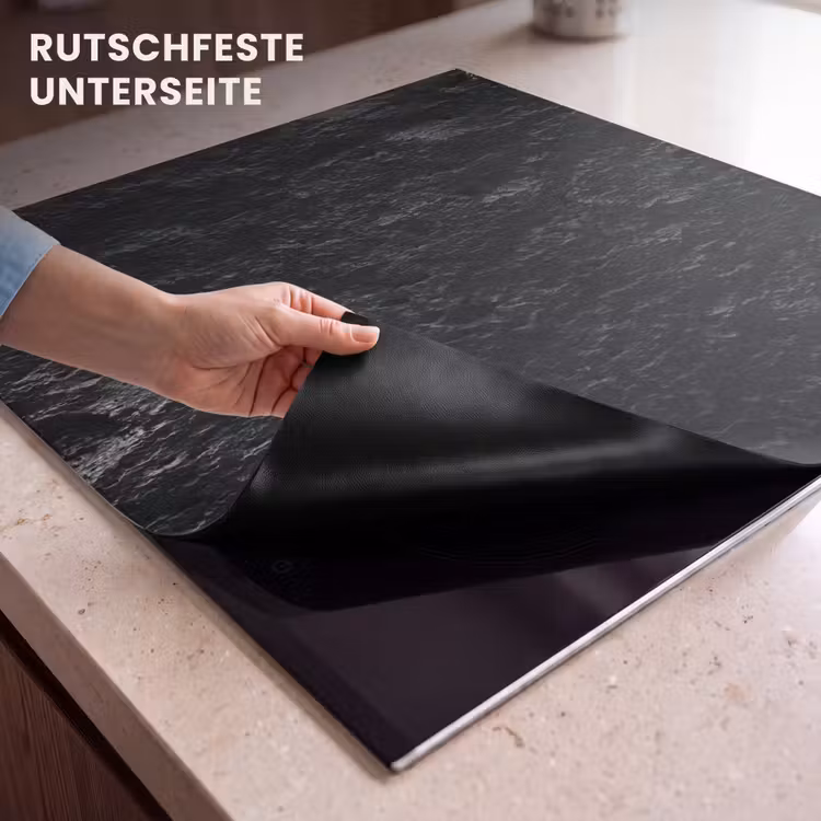 Herdabdeckplatte - Robuste Felsen in Monochrom — 6