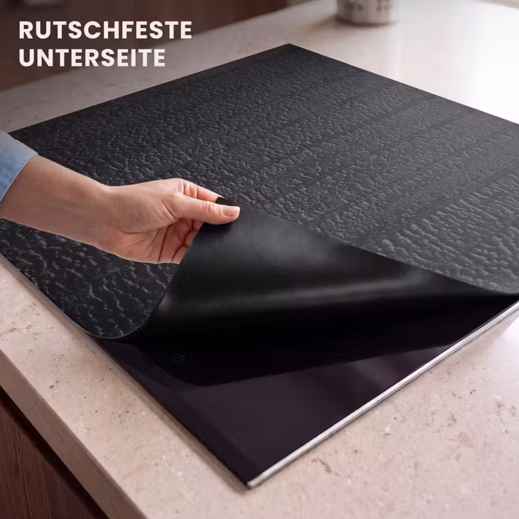 Herdabdeckplatte - Verwittertes schwarzes Holz — 6