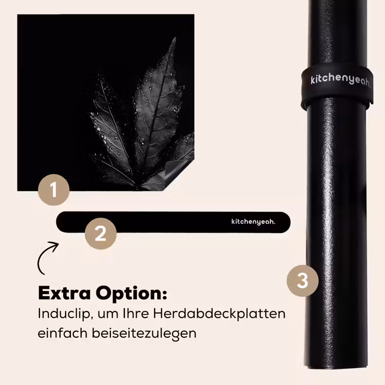 Herdabdeckplatte - Schwarz - Klinge — 8