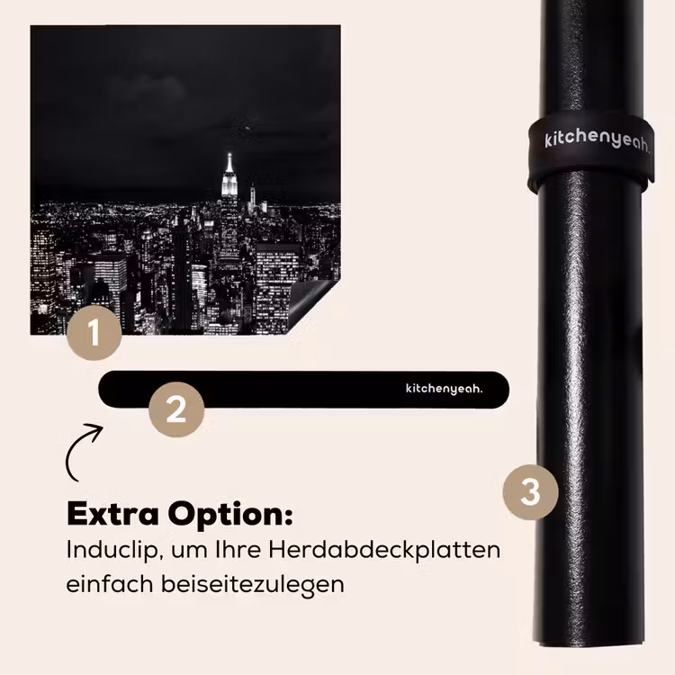 Herdabdeckplatte - Metropolis bei Nacht — 8