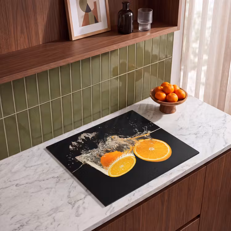Herdabdeckplatte - Orange Splash Symphony — 4