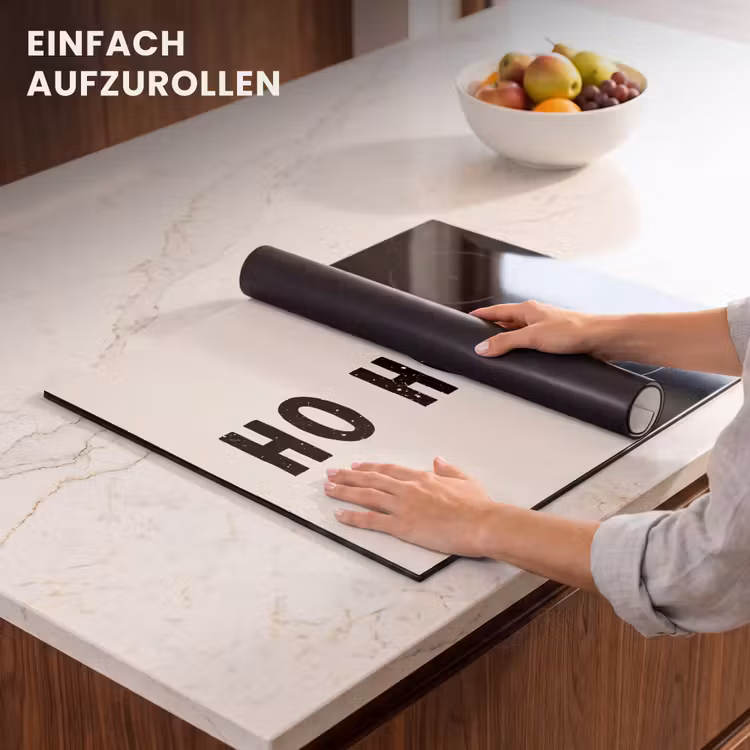 Herdabdeckplatte - Weihnachten - Ho ho ho - Sprichwörter - Beige - Weihnachtsmann — 7