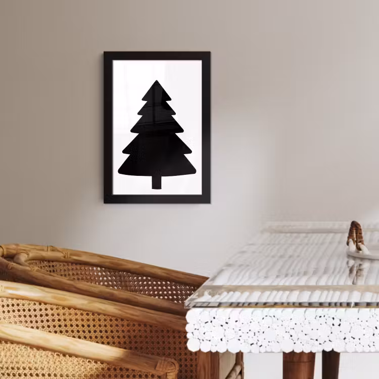 Bilder mit Rahmen - Weihnachtsbaum - Schwarz - Weihnachten - Party — 2