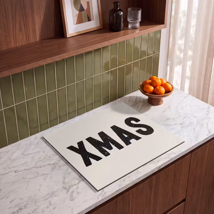 Herdabdeckplatte - Weihnachten - Beige - Zitate - Xmas - Feiertage — 4