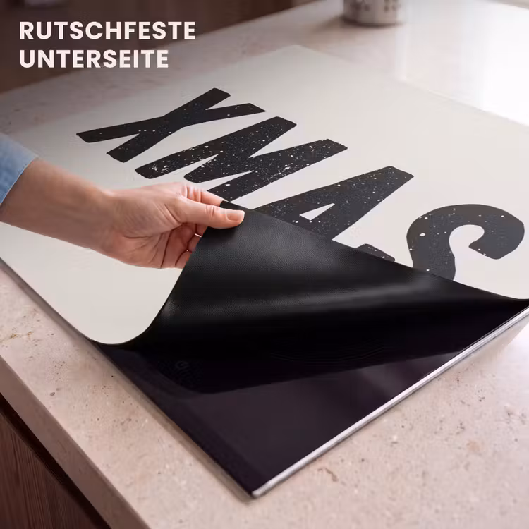 Herdabdeckplatte - Weihnachten - Beige - Zitate - Xmas - Feiertage — 6