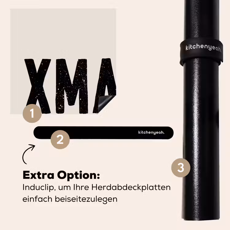 Herdabdeckplatte - Weihnachten - Beige - Zitate - Xmas - Feiertage — 8
