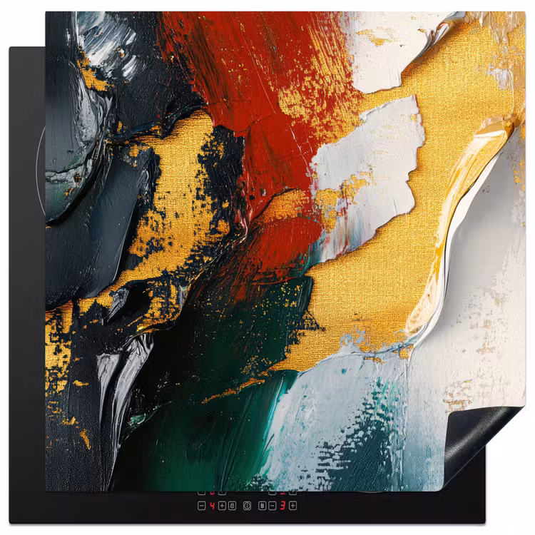 Herdabdeckplatte - Modern - Weihnachten - Abstrakt - Gold — 1