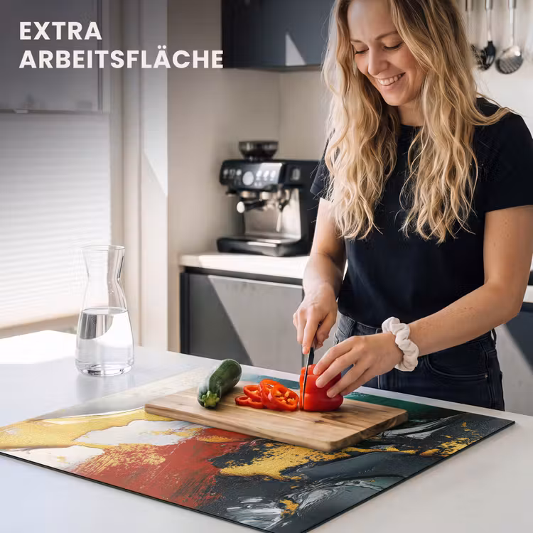 Herdabdeckplatte - Modern - Weihnachten - Abstrakt - Gold — 4