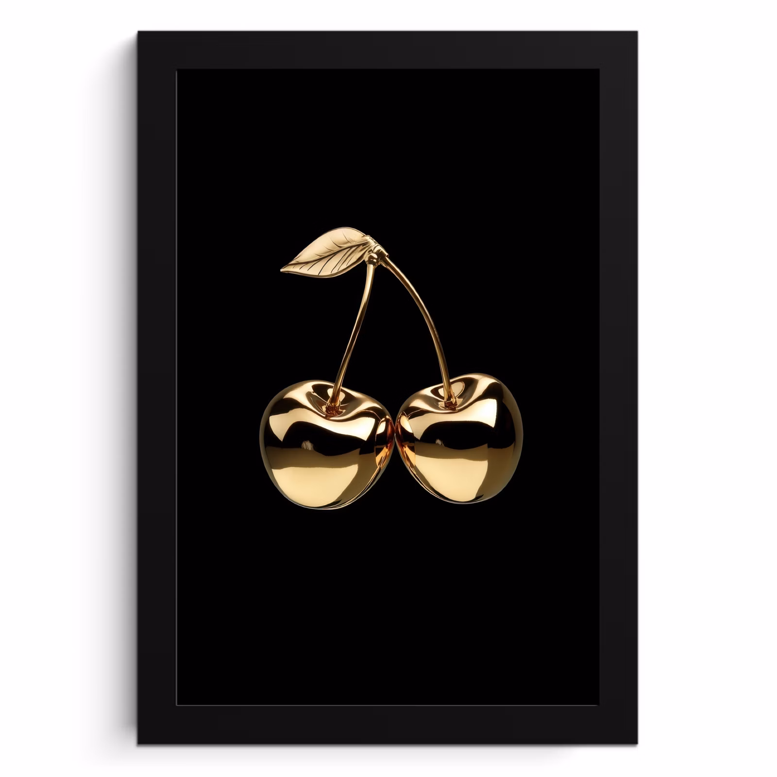 Bilder mit Rahmen - Kirsche - Schwarz - Gold - Chrom — 1