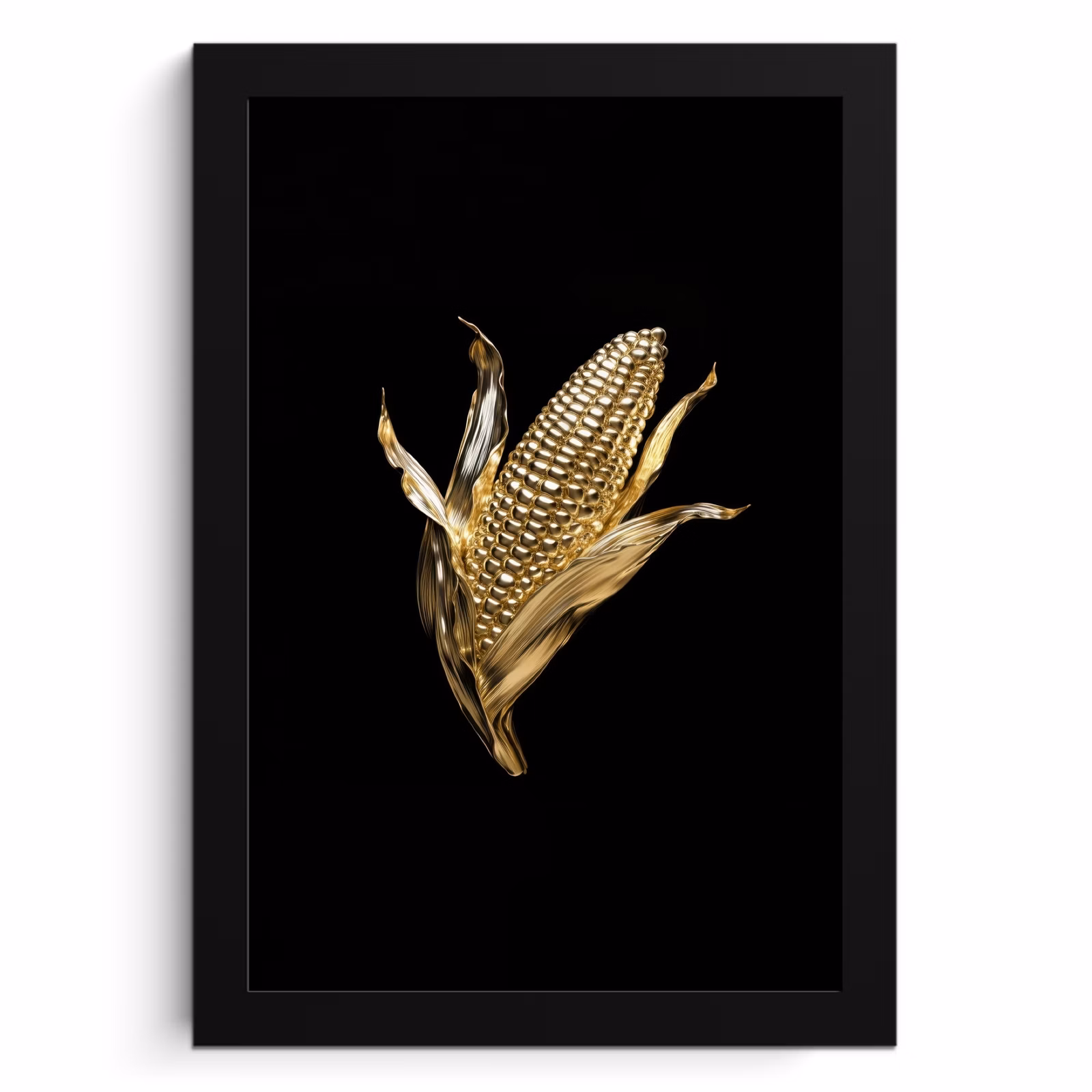 Bilder mit Rahmen - Mais - Lebensmittel - Gold - Schwarz — 1