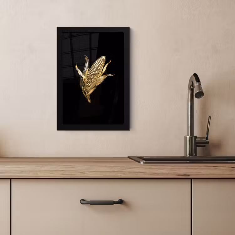 Bilder mit Rahmen - Mais - Lebensmittel - Gold - Schwarz — 4