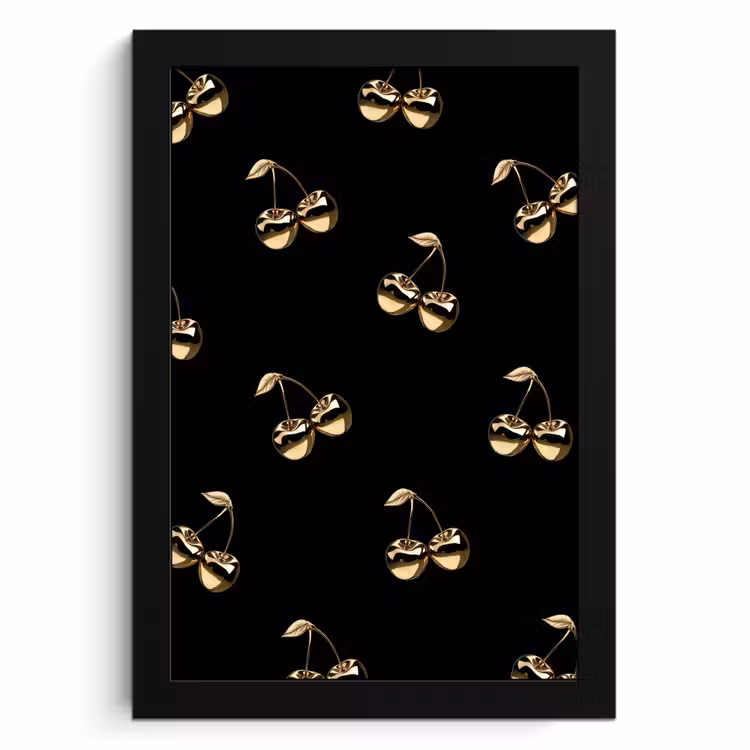 Bilder mit Rahmen - Muster - Kirsche - Gold - Chrom — 1