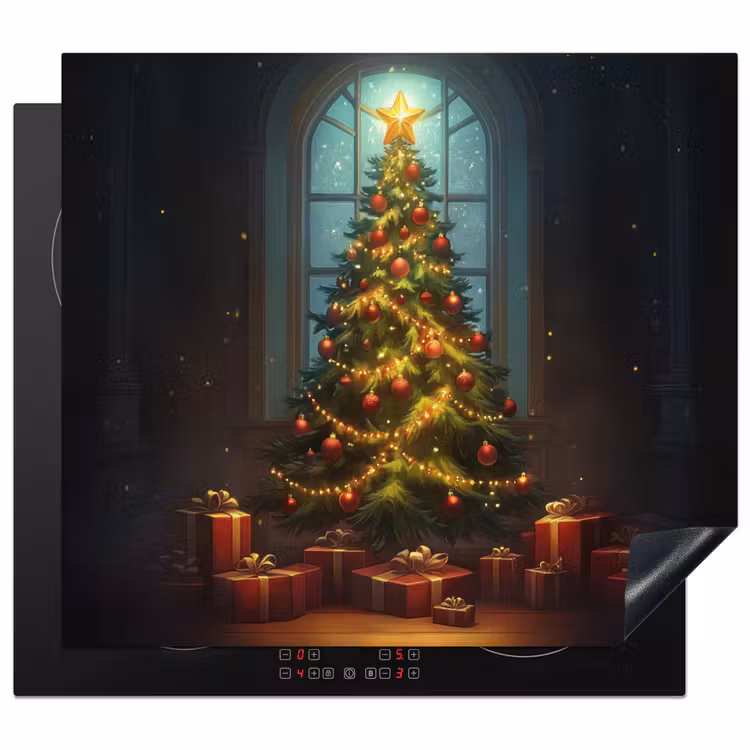 Herdabdeckplatte - Weihnachtsbaum - Geschenk - Winter — 1