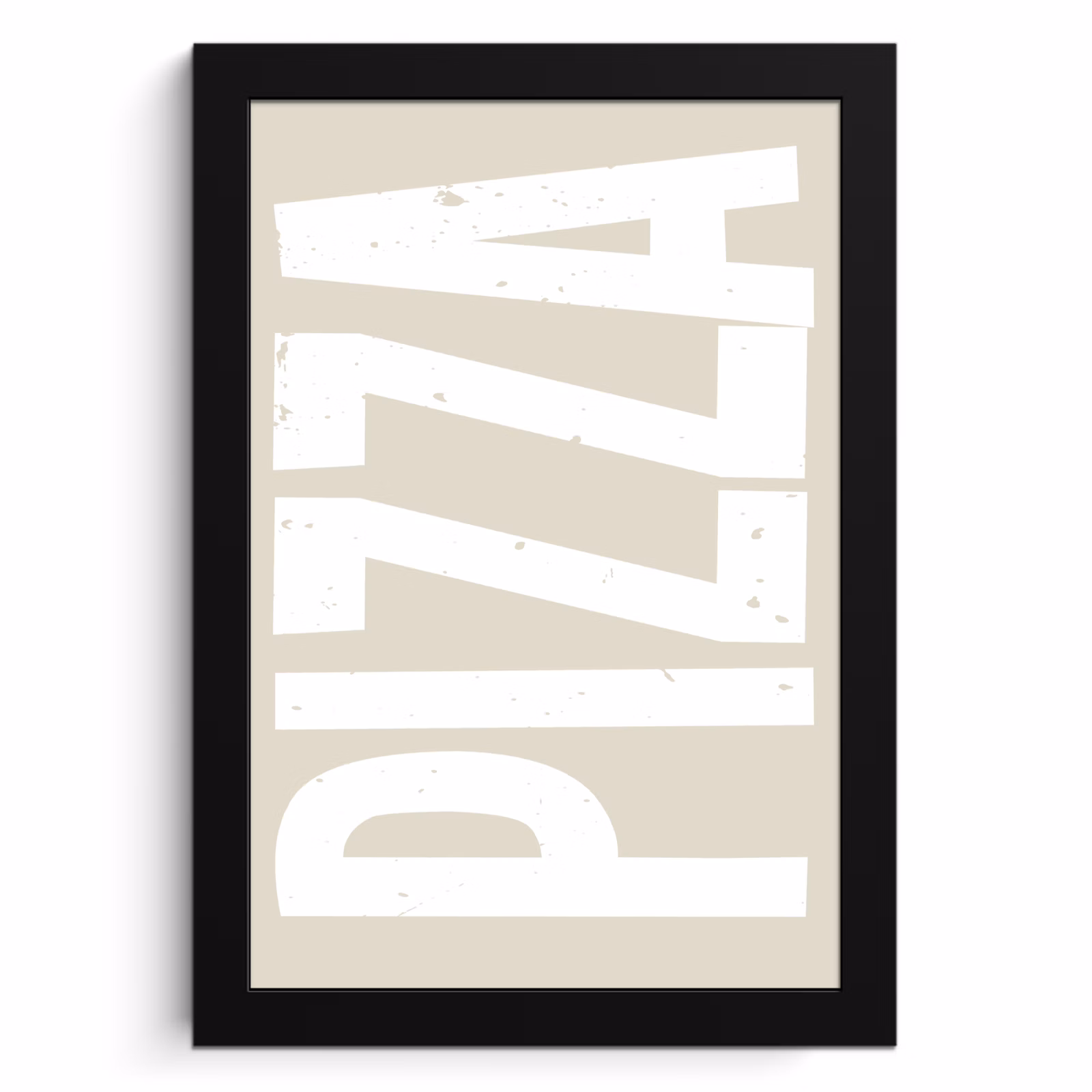 Bilder mit Rahmen - Pizza - Dekoration - Japandi - Weiß — 1
