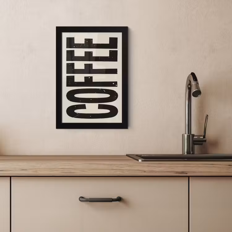 Bilder mit Rahmen - Japandi - Kaffee - Dekoration - Vintage — 2