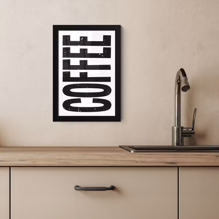 Bilder mit Rahmen - Kaffee - Dekoration - Japandi - Vintage — 3