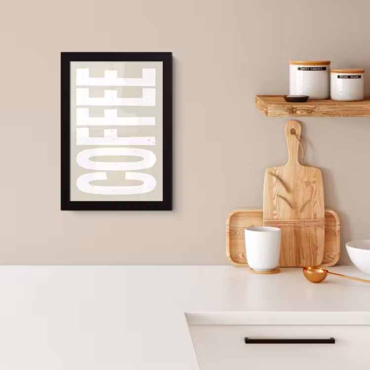 Bilder mit Rahmen - Weiß - Kaffee - Vintage - Dekoration — 3