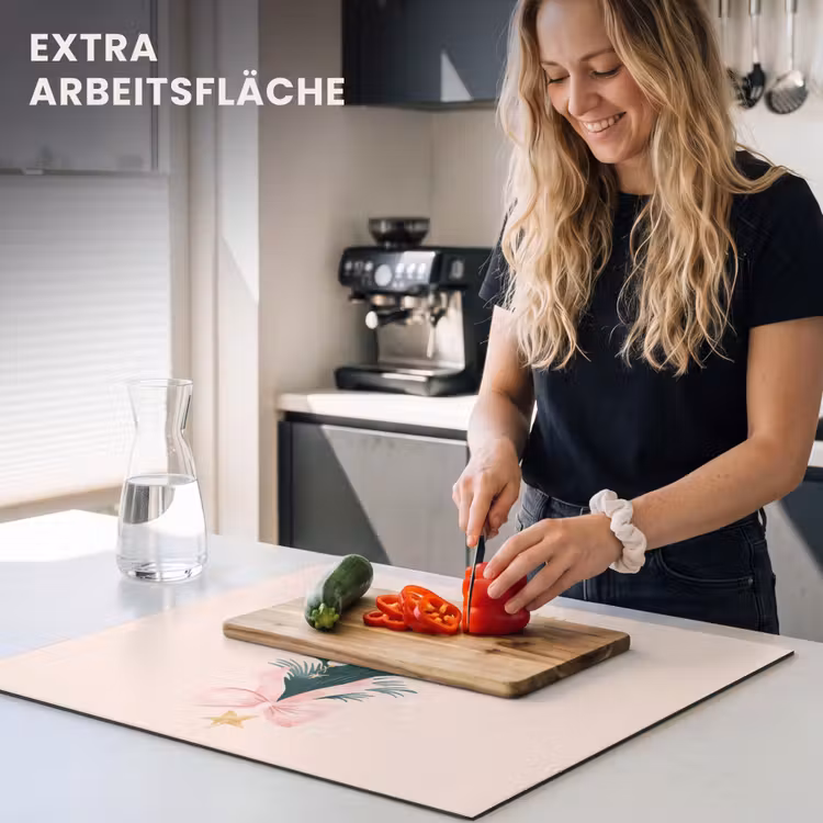 Herdabdeckplatte - Weihnachtszeit - Weihnachtsbaum - Rosa — 5